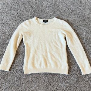 Charter Club Cream Crew Neck Sweater